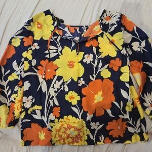 J. Crew Silk Floral Women's Top - Multicolor